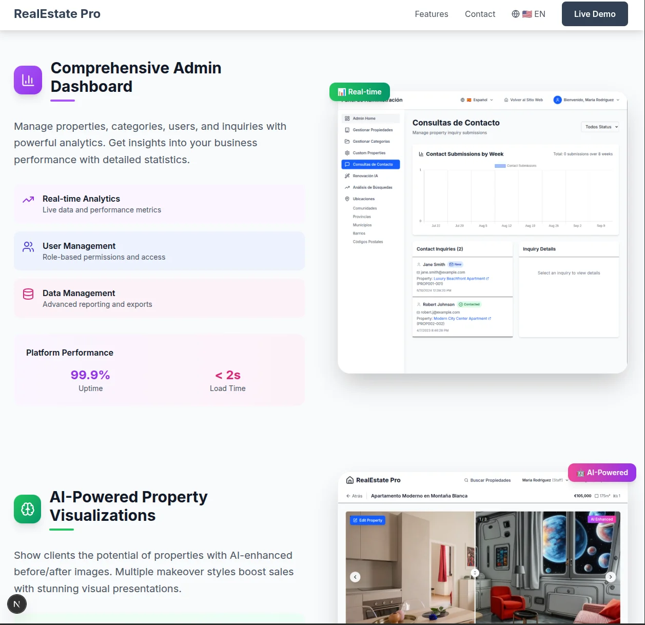 Property details page