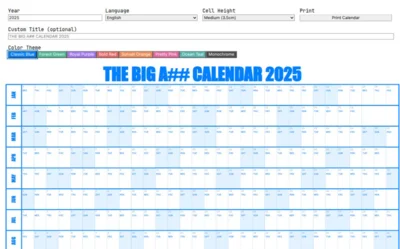 Big Ass Calendar