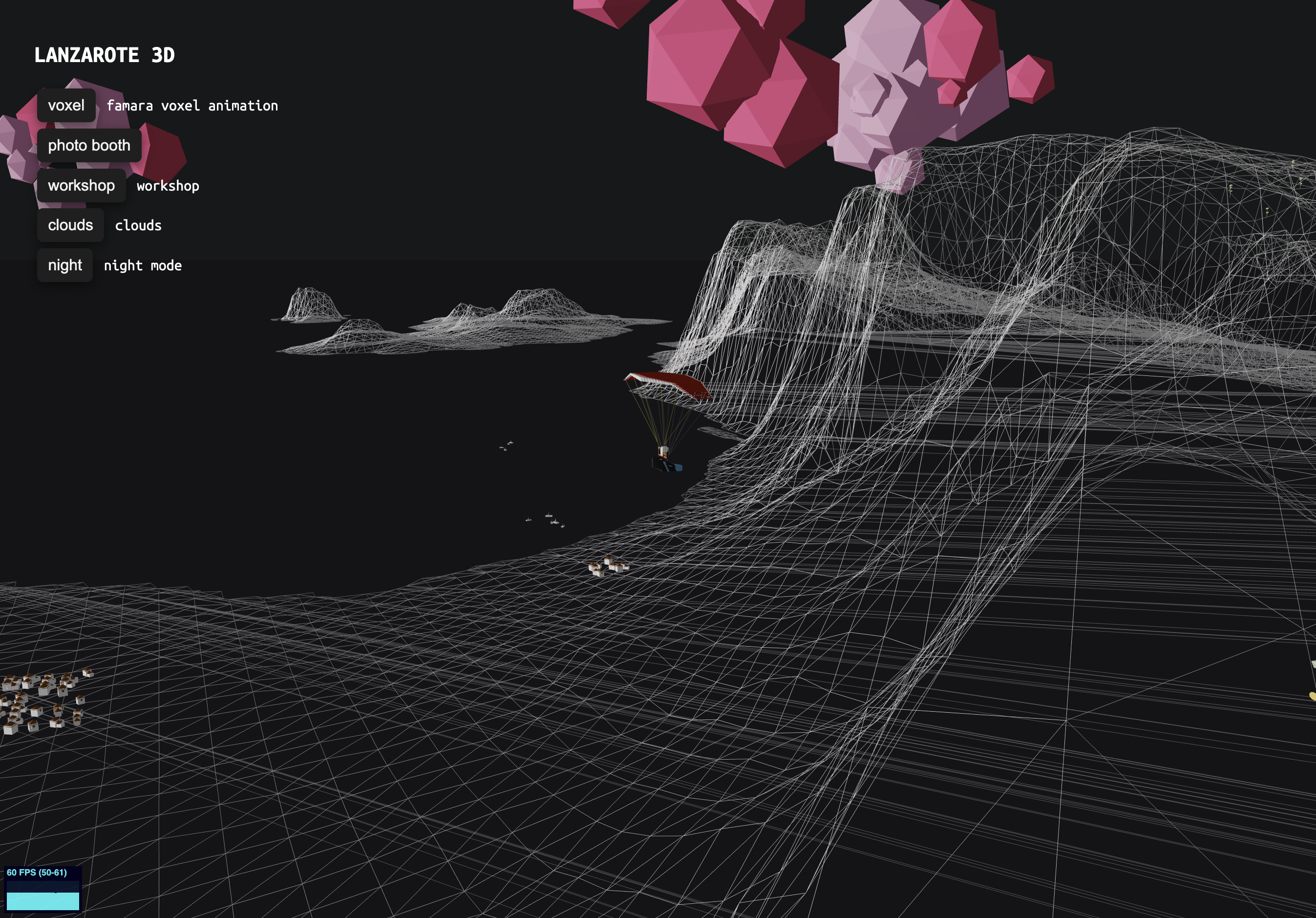 Lanzarote 3D terrain visualization