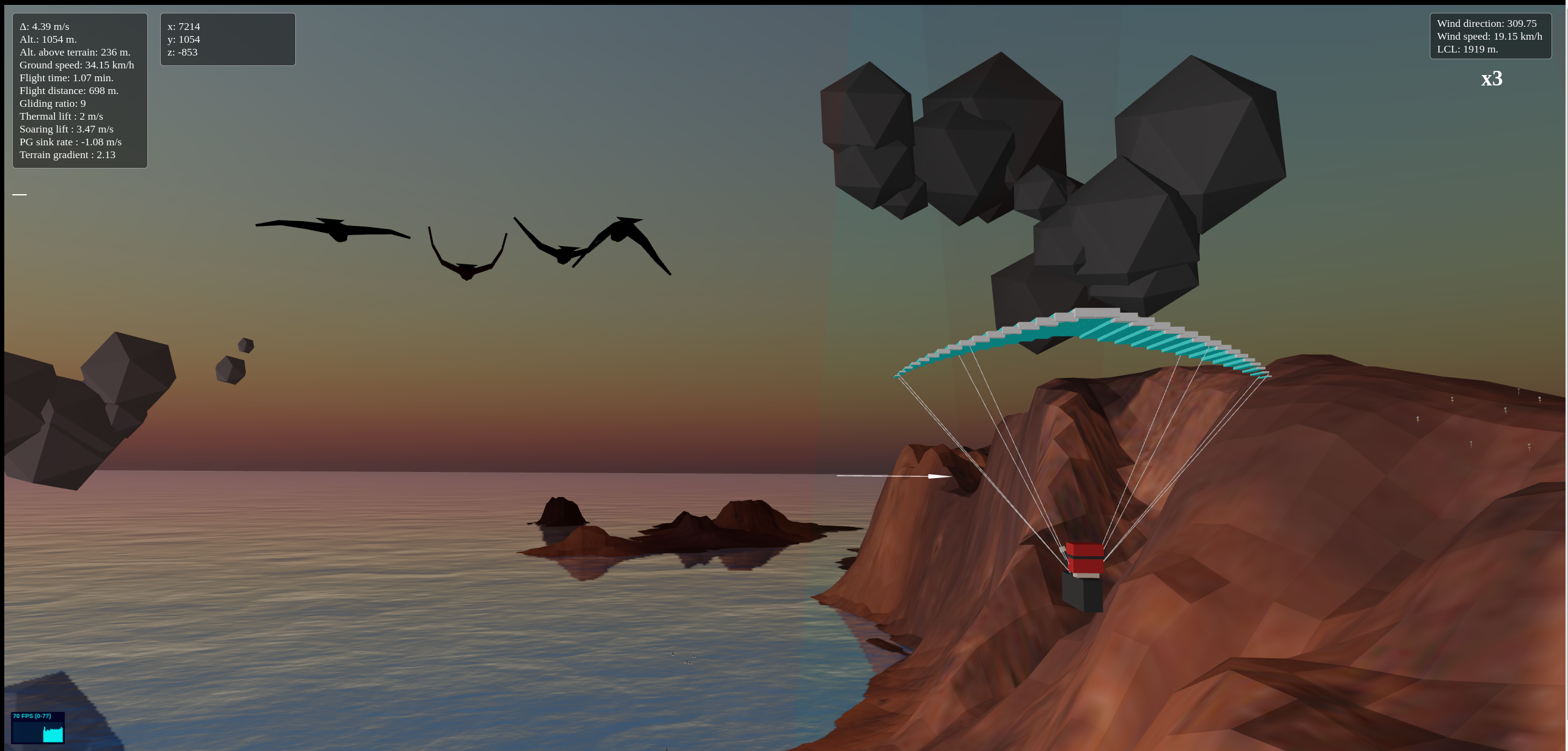 Paragliding Simulator Engine
